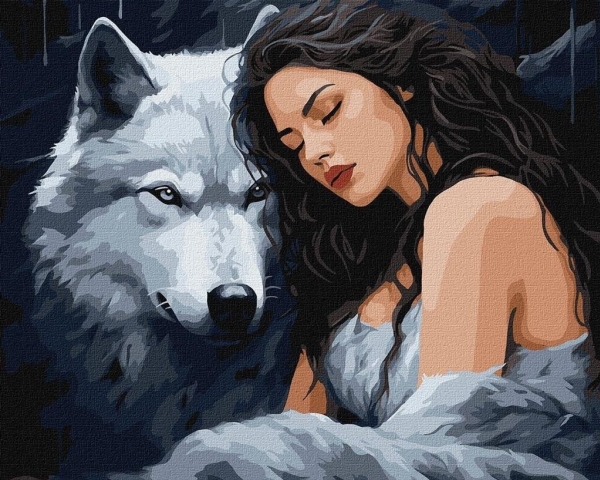 Painting By Numbers - Under The Care Of The Wolf 40X50cm