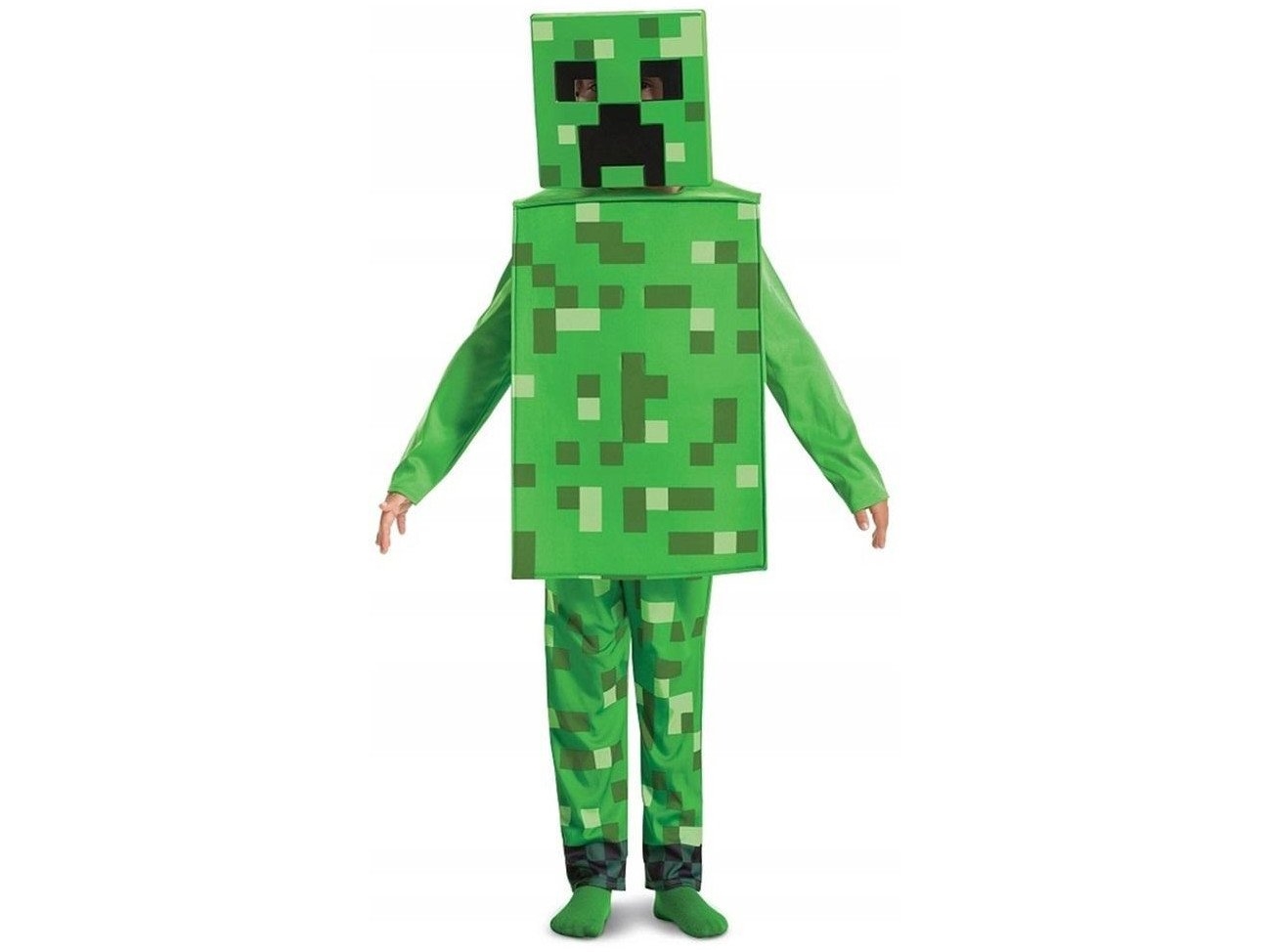 Børnekostume - Minecraft Creeper - Størrelse M Edukamp