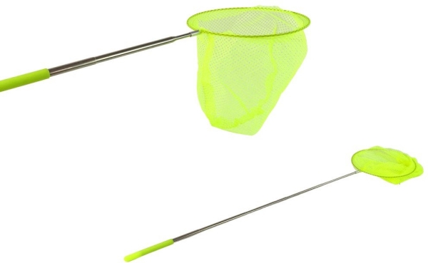 LeanToys Fjärilsnät Fjärilar Insekter Fällbart teleskopiskt 85 cm gul | Utomhus - Camping - Övrig utrustning | GameStuff