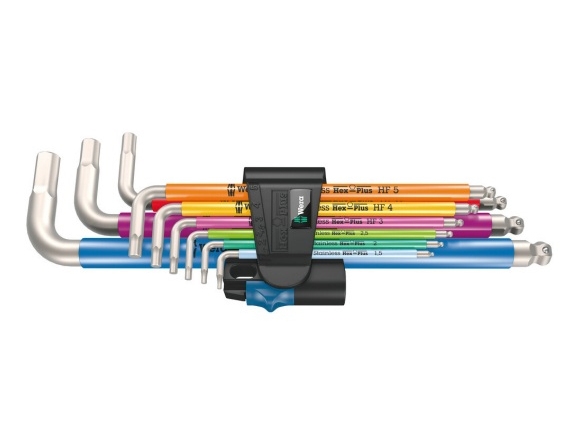 Wera 05022699001, Insexnycklar med L-handtag, set, Metrisk, 9 styck, Rostfritt stål, 1.5,2,2.5,3,4,5,6,8,10 mm, Tjeckien | Verktyg & Verkstad - Skruvmejsel - Sexkantnycklar | GameStuff