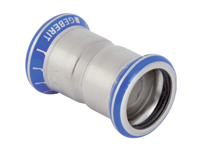 GEBERIT Mapress rustfri dobbeltmuffe 76,1 mm