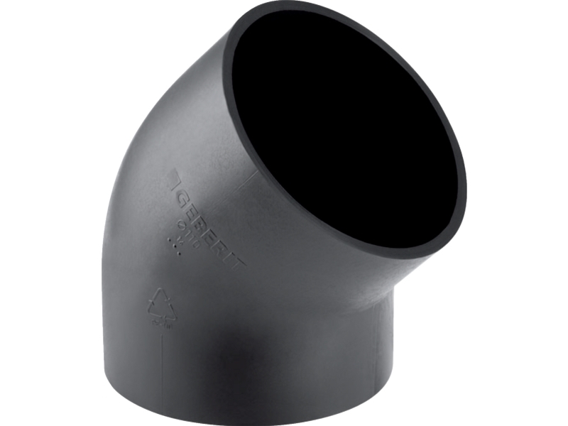 Geberit PEH böj 45 grader Ø 63 mm | VVS Artiklar - Dränering - PEH dränera | GameStuff