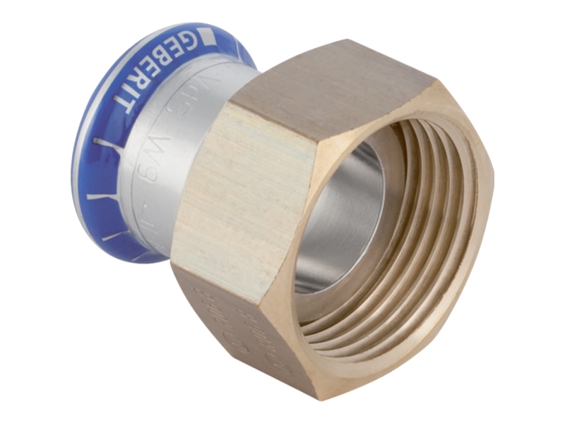 Geberit 35046, Slanganslutning, Rostfritt stål | VVS Artiklar - Rör & Kopplingar - Tryckrör och rördelar | GameStuff