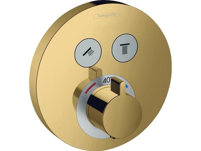 Termostat infälld Select S polerad guld | VVS Artiklar - Badrum - Duschset & Tillbehör | GameStuff