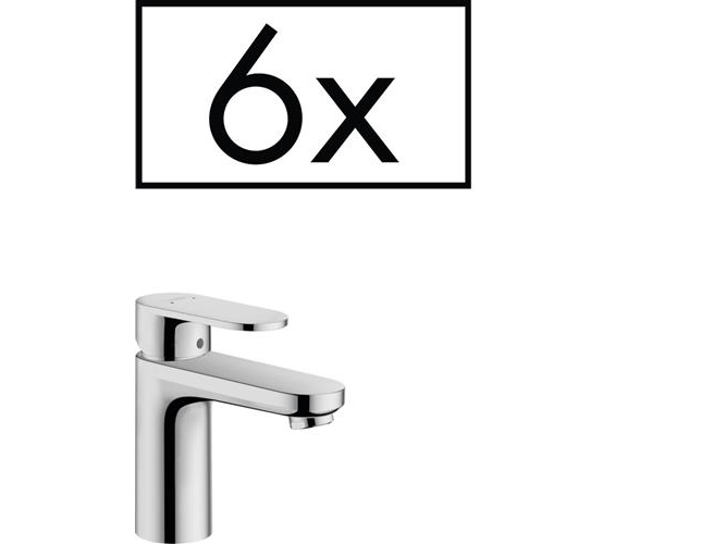 hansGrohe Vernis Blend 1-grebs håndvaskarmatur 70 med løft-op bundventil projektpakke (6 stk.) krom