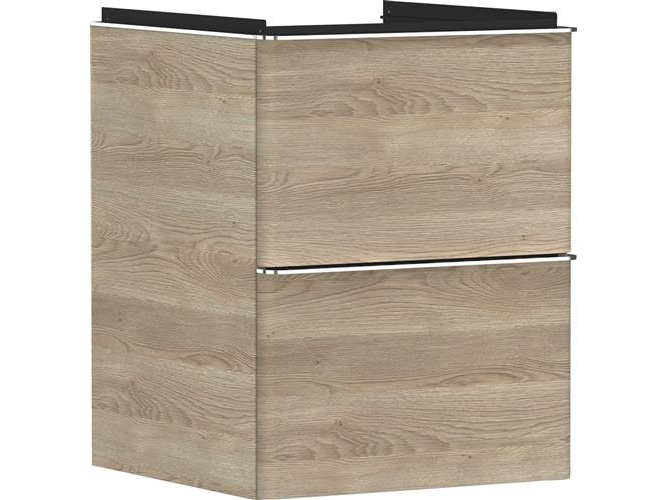 hansgrohe Xelu Q vaskeskab 480/475 2sk, naturlig eg