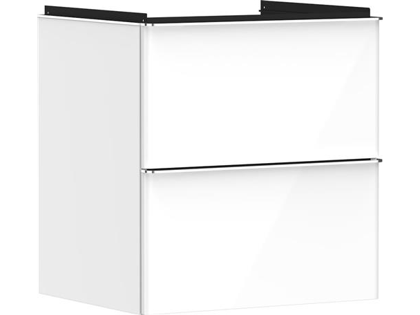 hansGrohe Xelu Q vaskeskab 580/475 2sk, hvid hgl