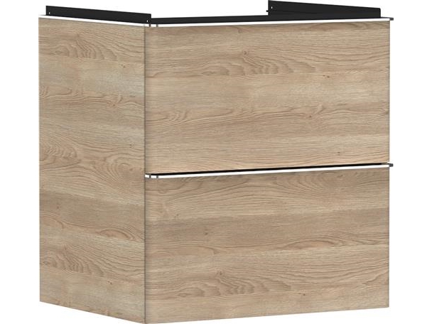 hansgrohe Xelu Q vaskeskab 580/475 2sk, naturlig eg