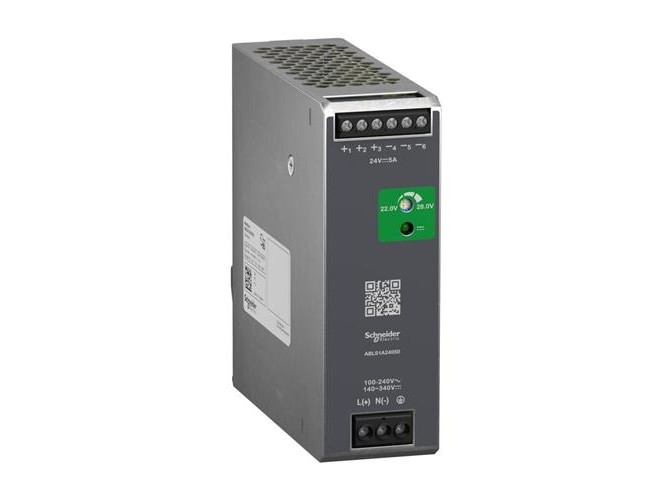 SCHNEIDER ELECTRIC MODICON STRØMFORSYNING 100-240 V AC, 24V DC, 5A 1.FASET OPTIMIZED BREDDE 40 mm HØJDE 124 mm | Datortillbehör - Laddare & Batterier - Övriga nätaggregat | GameStuff