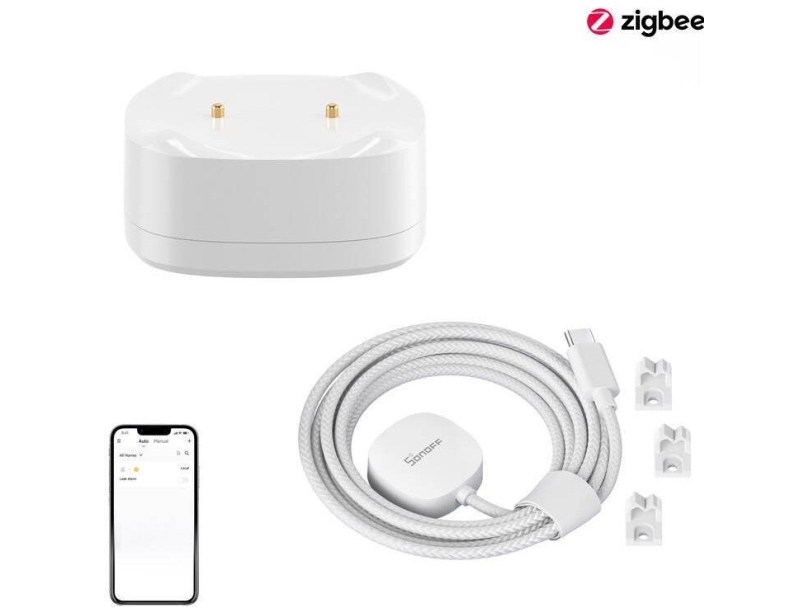 Zigbee Hochwasser-/Wasserleckage-Sensor-Kit Sonoff Snzb-05P + Kabel Wldc200