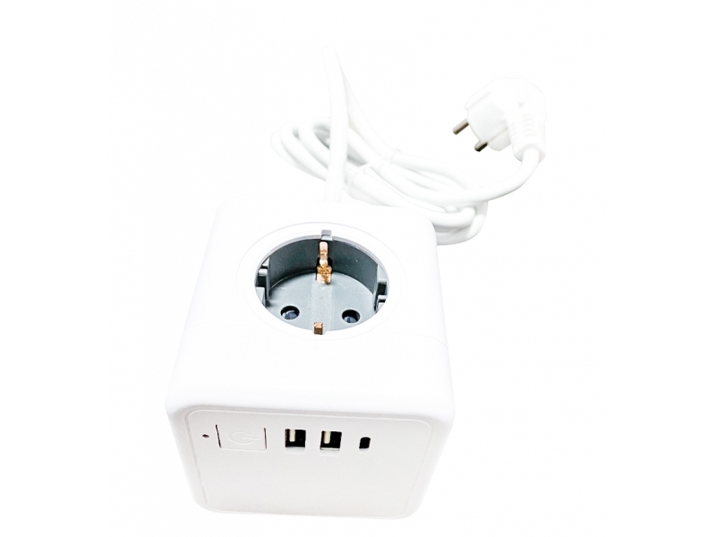 Technaxx Power Cube Usb Tx-195, 1,4 M, Drinnen, Weiß, 4 Ac-Ausgänge, 230 V, 50/60 Hz