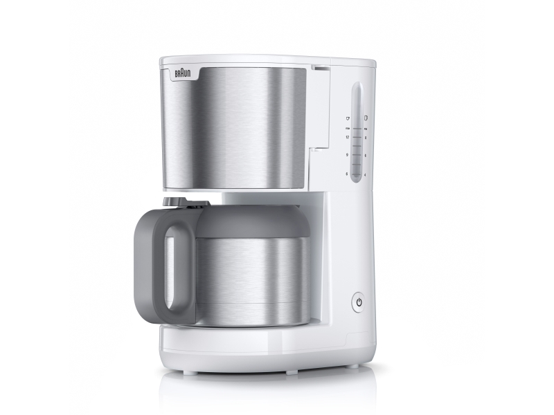 Braun Idcollection Kf1505 Wh, Filter Kaffemaskine, 1,2 L, Malet Kaffe, 1000 W, Hvid