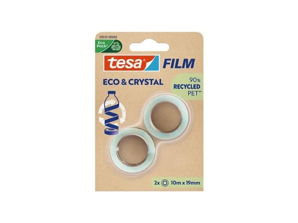 TESA Eco & Crystal, 10 m, 19 mm | Kontorsmaterial - Tejp & dispensrar - Kontors tejp | GameStuff