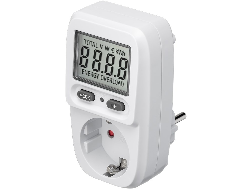 Goobay 64589, LCD, AC, 16 A, 3680 W, 108 mm, 63,5 mm | EL Artiklar - Kablar och ledningar - Testa och mäta ledningar | GameStuff