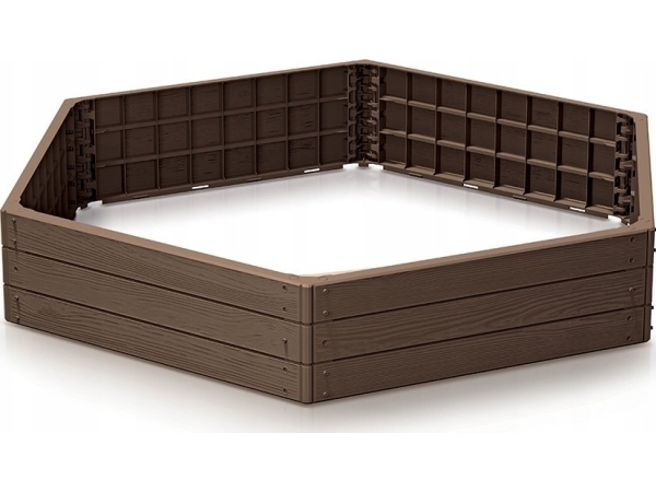 Prosperplast Paaukštinta Lysvė Base Woody 148X129x25cm Plastikinė/Ruda