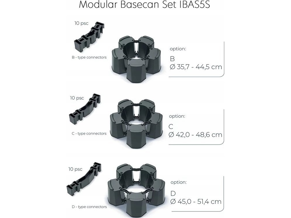 Regnvandsbeholder Base Modular 5 Basecan Antracit