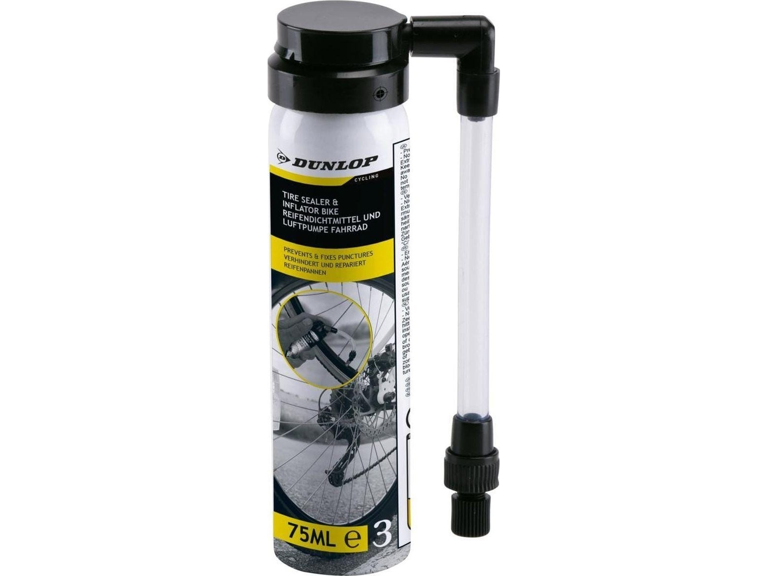 TÆTNINGSSPRAY TIL CYKELSLANGER MED UNIVERSALVENTIL 75 ML