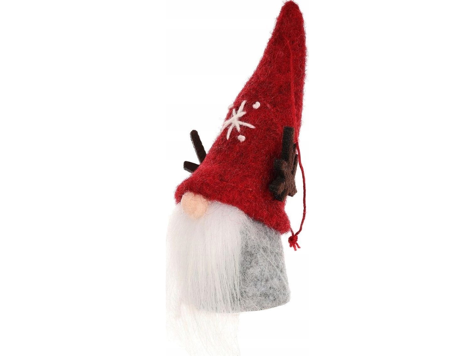 Saska Garden Julepynt-Hænger Dekorativ 9 Cm Nisse Rød