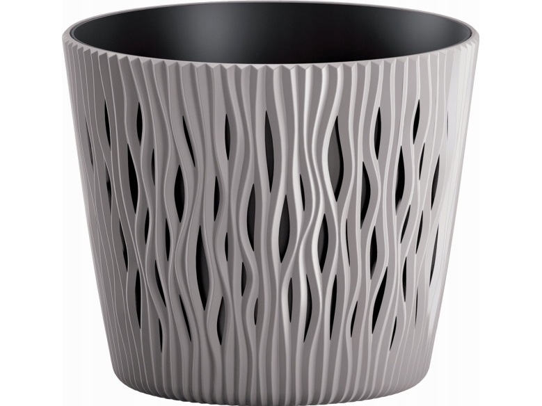 SAND RUND BLOMKRUKA DIA 22CM - MOCCA | Trädgården - Trädgårdstillbehör - Krukor & Kannor | GameStuff