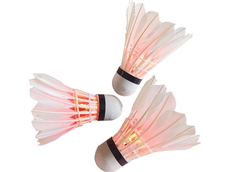 Enero badmintonfjer 3 stk LED