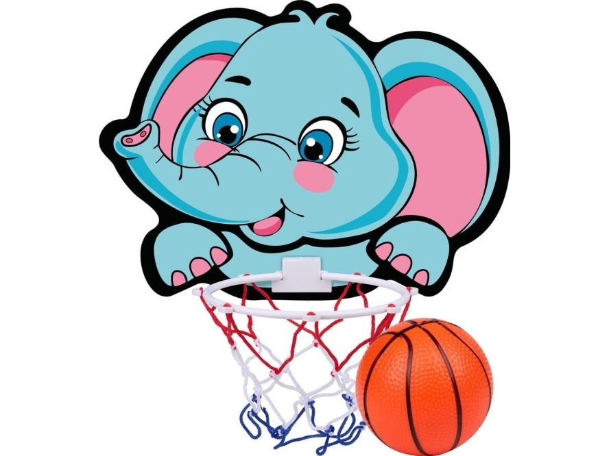 Basketball-Bagplade 40X30cm Med Bold Elephant