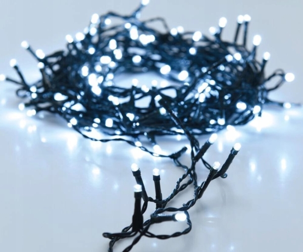 Lampki Choinkowe Christmas Decoration Lampki Choinkowe Łańcuch Świetlny 480 Led Timer Zimny Biały