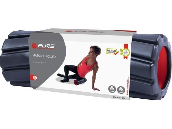 Pure2Improve træningsrulle 36x14CM MEDIUM SORT PURE 2 IMPROVE