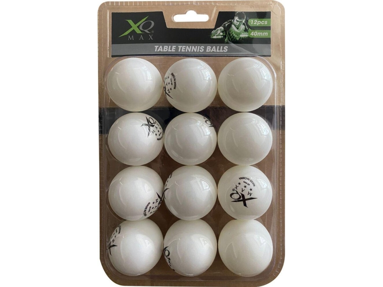 Xqmax bordtennisbollar 3 stjärnor 12st vita | Sport & Träning - Sportutrustning - Bordtennis | GameStuff