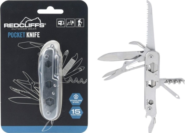 Redcliffs SURVIVAL TOURIST SCYRS 15in1 SILVER