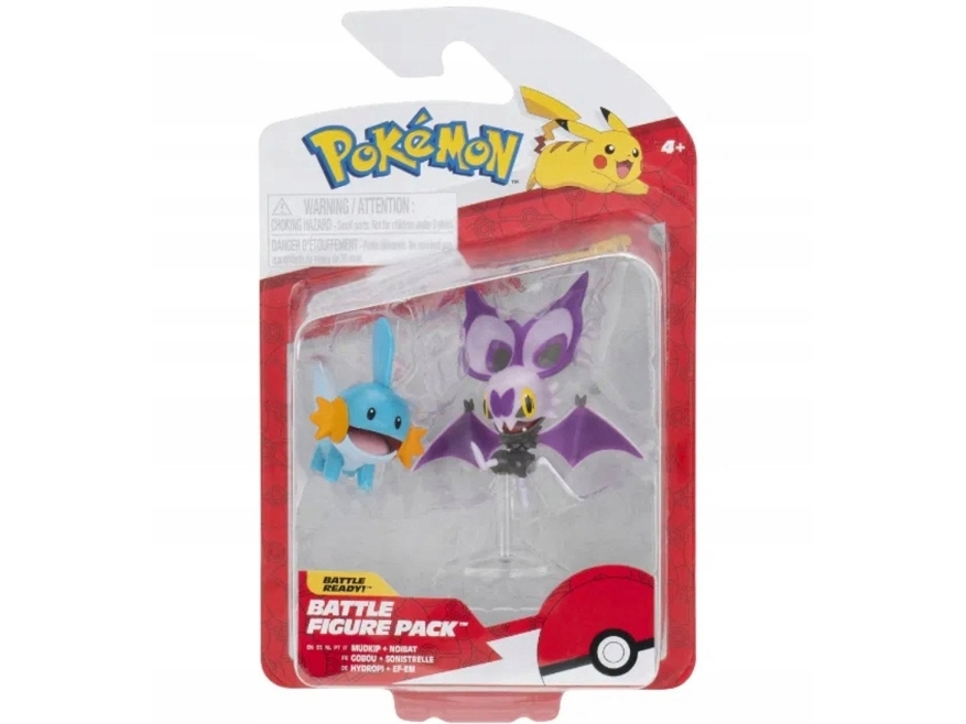 Pokemon Battle Figure Noibat And Mudkip