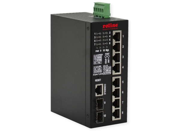 Roline 21.13.1131, Administreret, L2, Gigabit Ethernet (10/100/1000), Fuld Duplex, Strøm Over Ethernet (Poe)