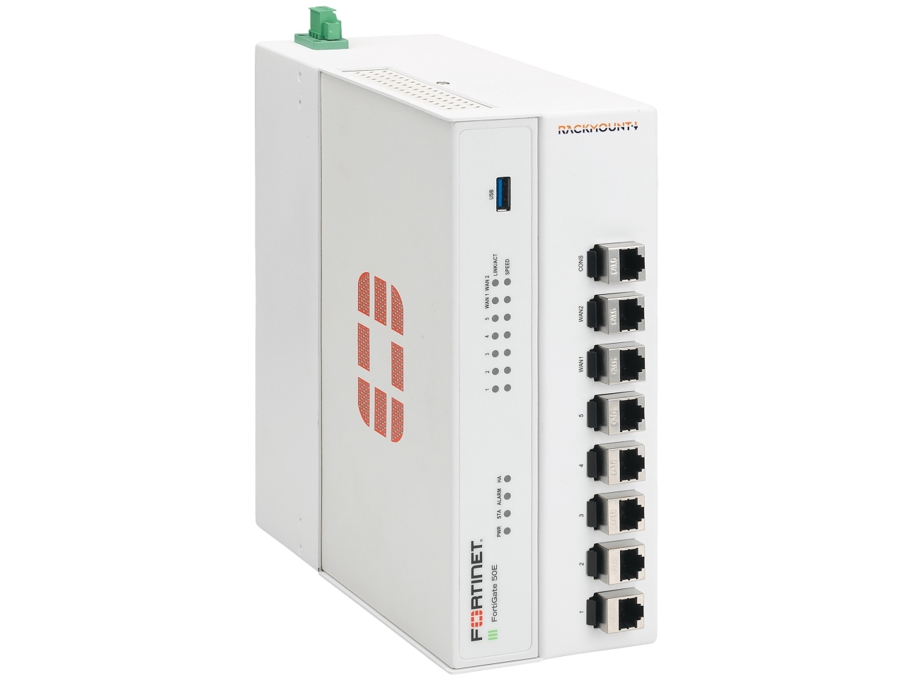 Rackmount.It Rm-Fr-D9b, Brandvæg Stativmontering, Hvid, 1U, Fg-30E Fortigate 30E Fg-50E Fortigate 50E Fg-51E Fortigate 51E Fg-52E Fortigate 52E, 1 St