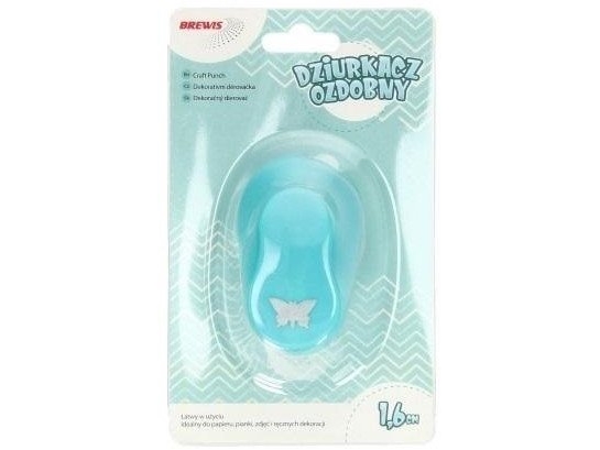 Dekorationshulpunch - sommerfugl 1,6 cm MIX