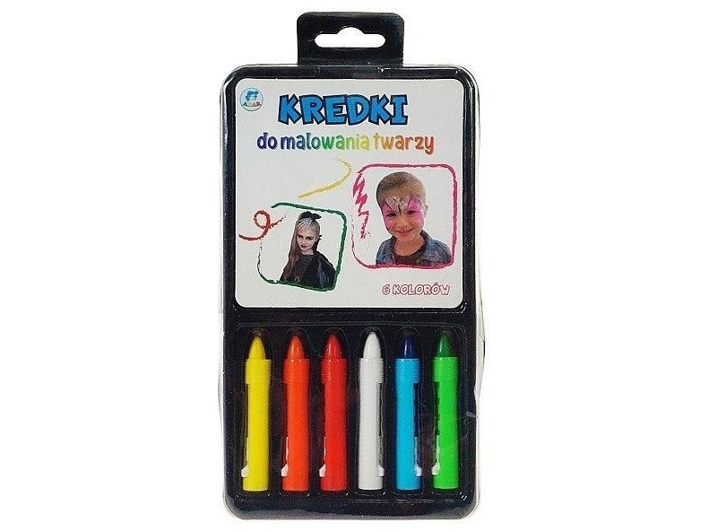 Ansigtsmaling Voksfarver 6 Farver