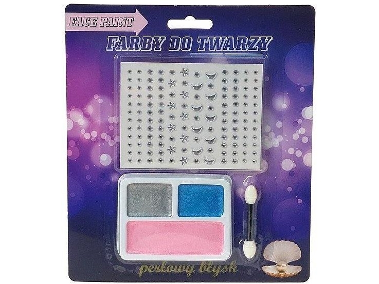 Perle ansigtsmaling med stickers