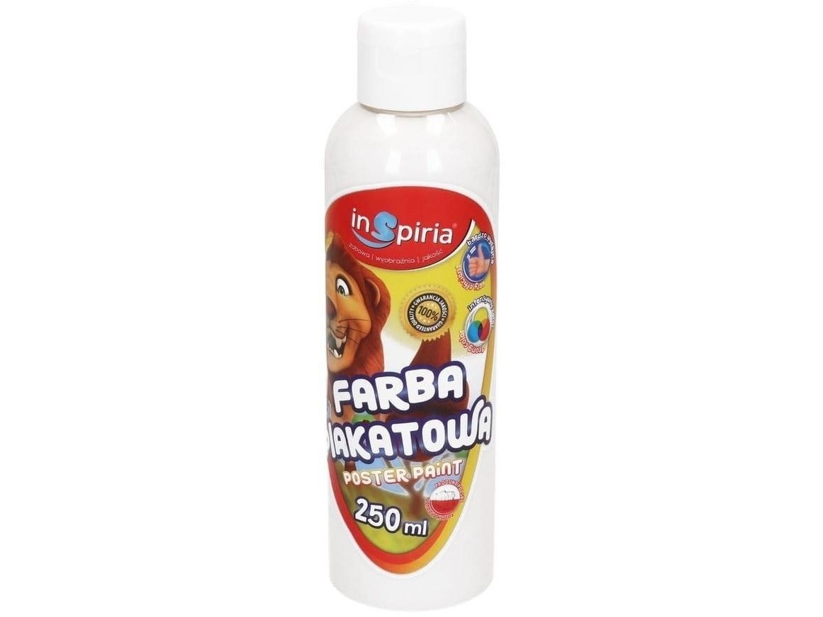 Plakatmaling hvid 250 ml
