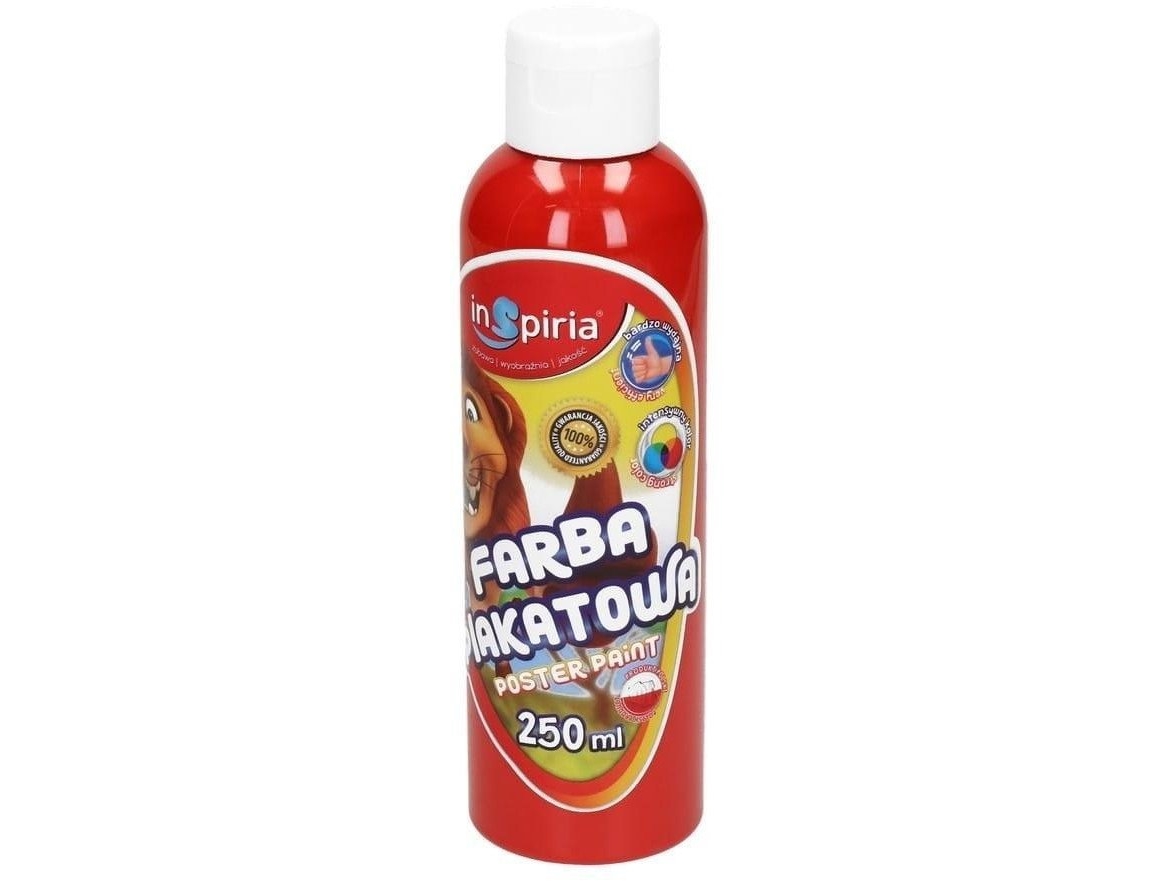 Affischfärg röd 250 ml | Skola & Hobby - Konstmaterial - Affischens färg | GameStuff