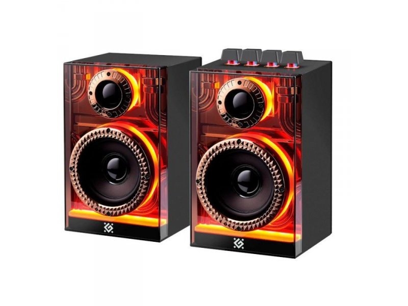 Defender Futuro 2.0 20W Bluetooth Usb Lautsprecher Mit Rgb Hintergrundbeleuchtung Mp3