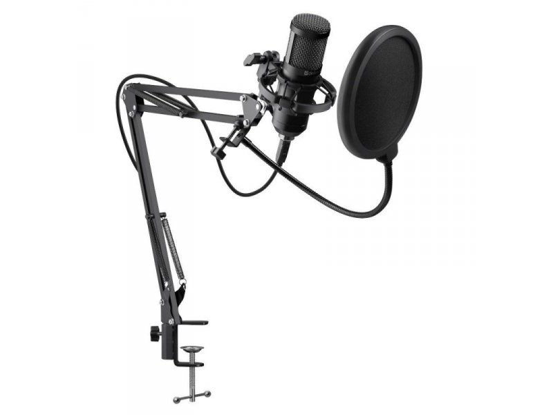 Defender Space Gmc 450 Mikrofon Med Ledning Og Stativ Stream Streaming Usb