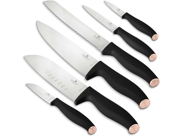 Berlinger Haus set med 6 knivar BH-2949 Black Rose | Köksutrustning - Knivar och brynstål - Grönsaksknivar | GameStuff