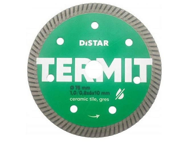 75 Mm X 10 Mm Diamantskive Til Fliser Termit, Distar