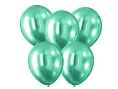 Chrom-Effekt-Ballons Grün 30Cm 5Stk