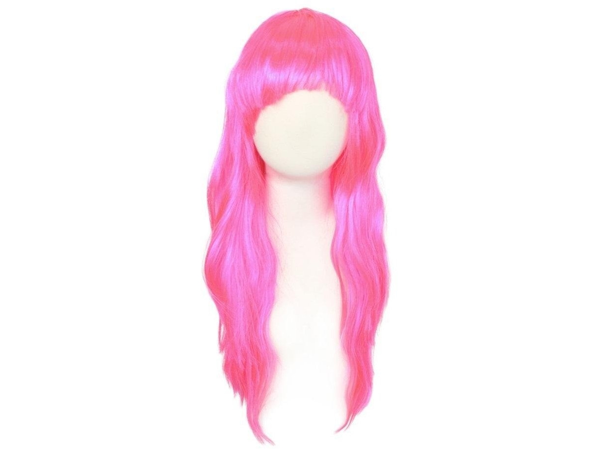 Langhaarperücke Rosa