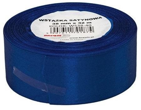 Blaues Satinband 38Mmx32m