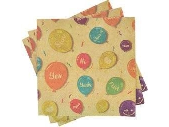 Kraft Ballons 20Pcs Servietten