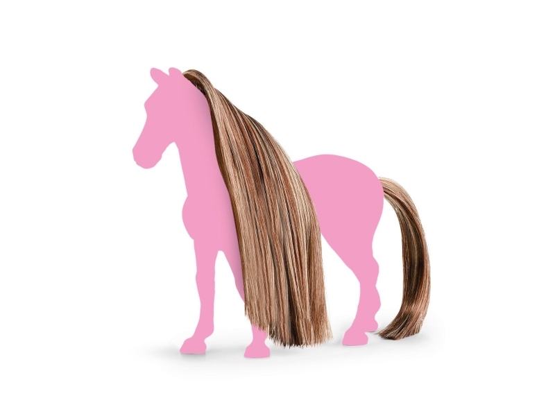 Schleich Horse Club Sofia’S Beauties Haare Beauty Horses Brown-Gold, Spielzeugfiguren-Frisur, 3 Jahr(E), Brushable Hair, Horses, Braun
