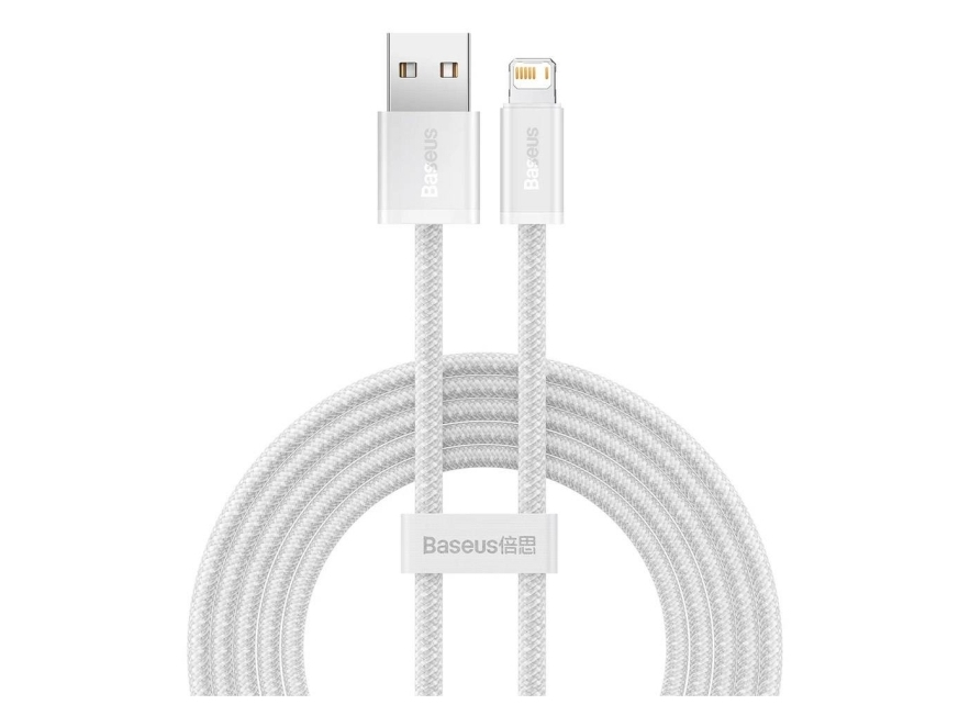 Baseus Cald000502, 2 M, Lightning, Usb A, Hanstik, Hanstik, Hvid