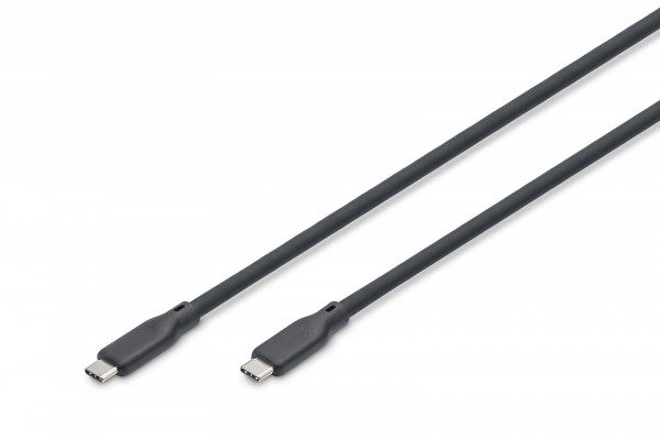 Digitus Usb Silicone Cable, Usb 20Gbps, 2M, Black, 2 M, Usb C, Usb C, Usb4 Gen 2X2, 20 Gbit/S, Black