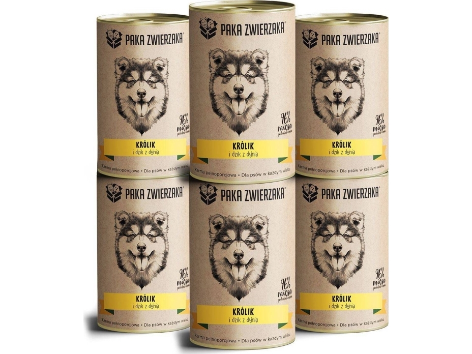 Paka Zwierzaka Vådfoder - Kanin og vildsvin med græskar 400g