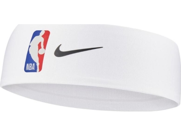 Nike Hvid Frotté-hårbånd med glorie NIKE DRI-FIT NBA Fury